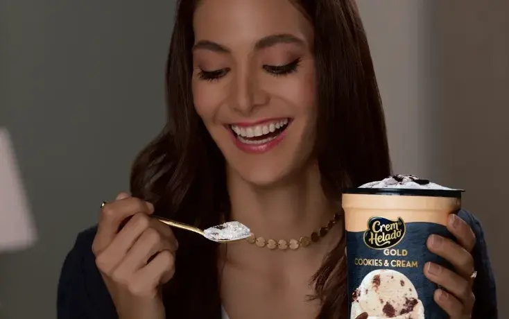 Crem Helado Gold Cookies y cream