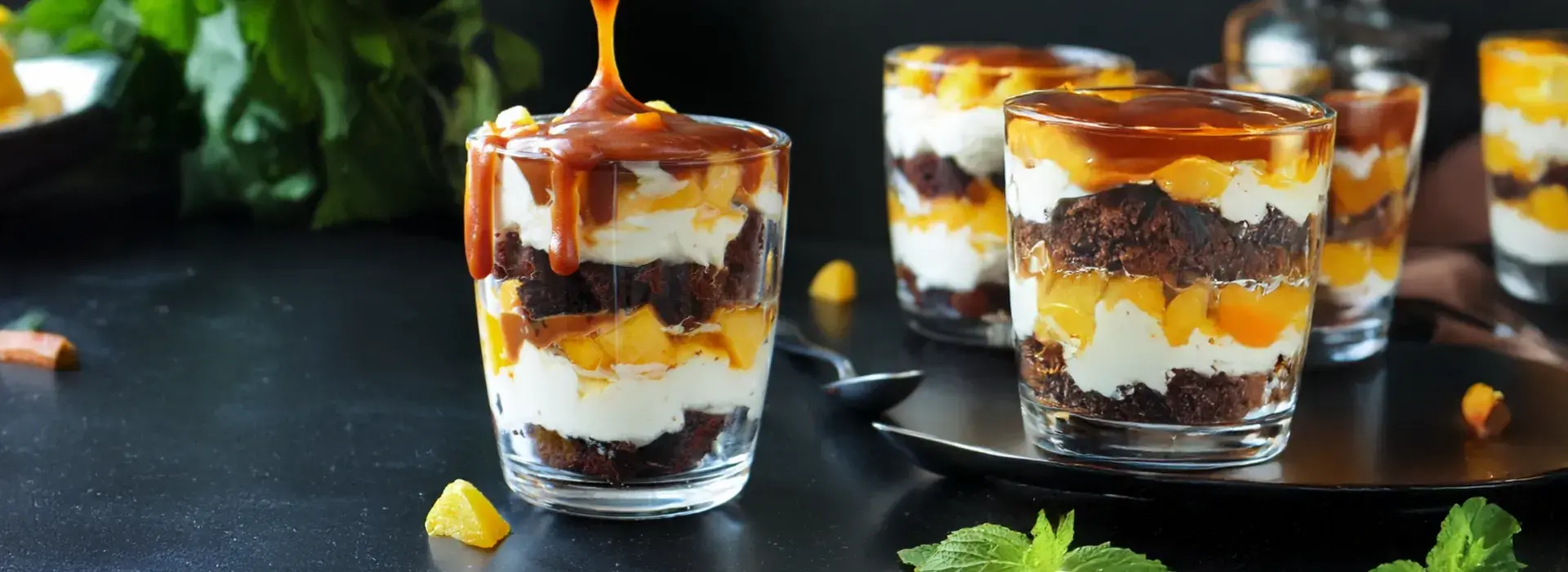 Receta facil de parfait de caramelo