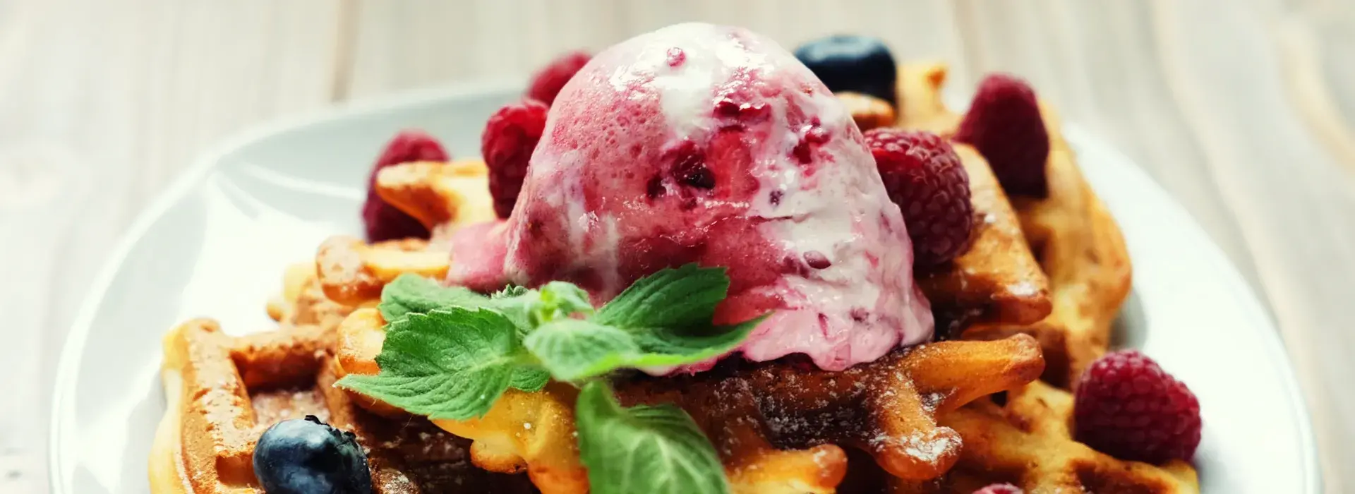 Receta para hacer waffles decorados fáciles