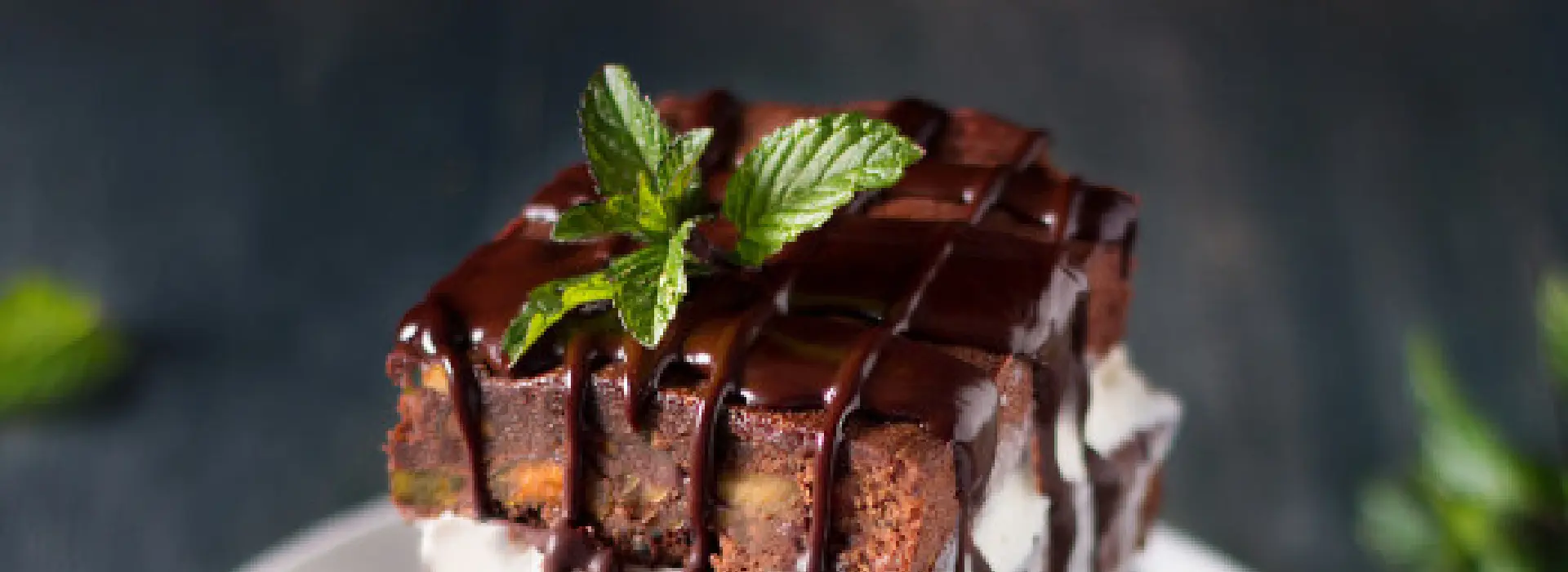 Brownies con helado para una celebración