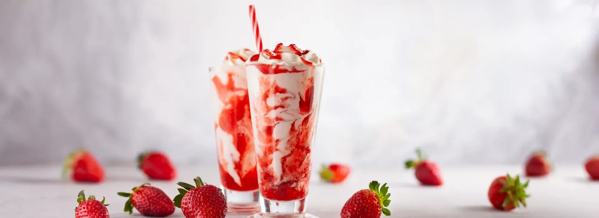 Malteada de fresa Crem Helado