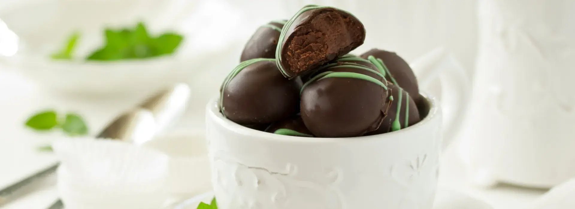 Receta celebrar trufas de chocolate