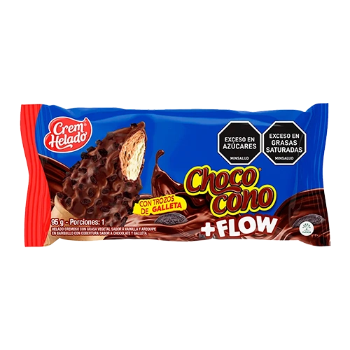 Chococono flow con trozos de galleta