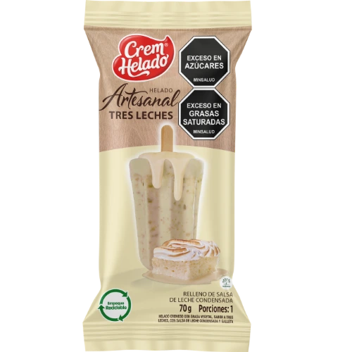 Helado artesanal tres leches