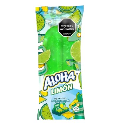Paleta Aloha con sabor a limón