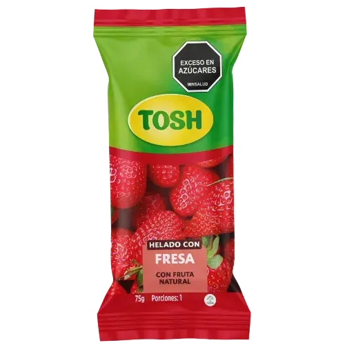 Paleta tosh fresa Crem Helado