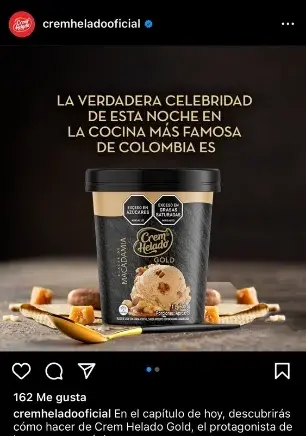 Crem helado Gold oficial