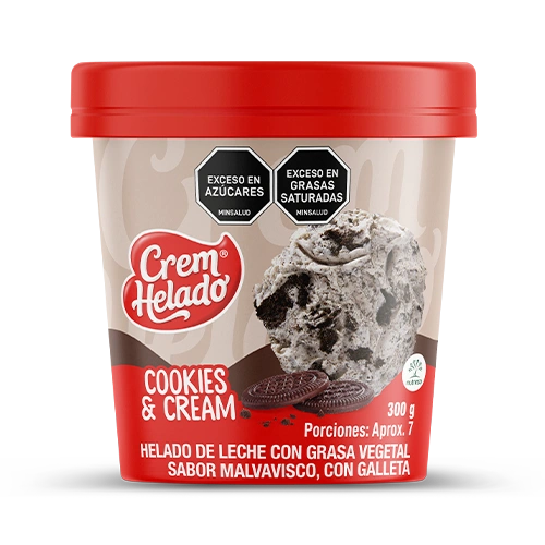 Medio litro Crem helado cookies cream
